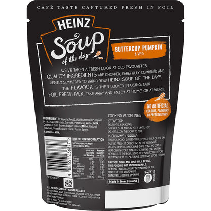 Heinz Soup Of The Day Buttercup Pumpkin & Veg Pouch 430g
