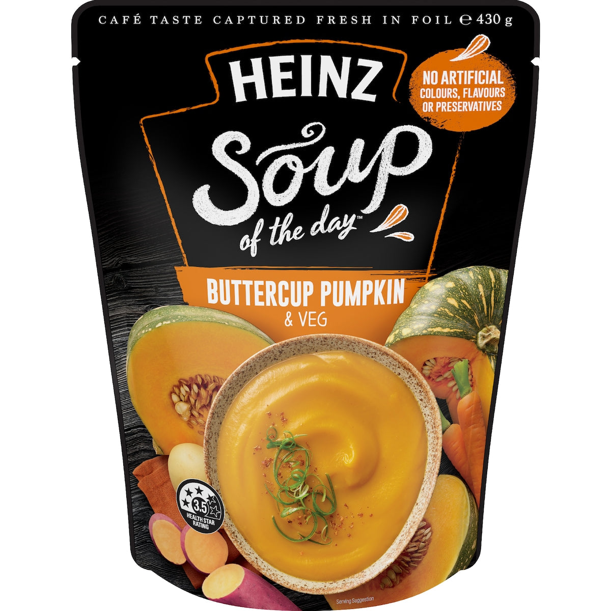 Heinz Soup Of The Day Buttercup Pumpkin & Veg Pouch 430g