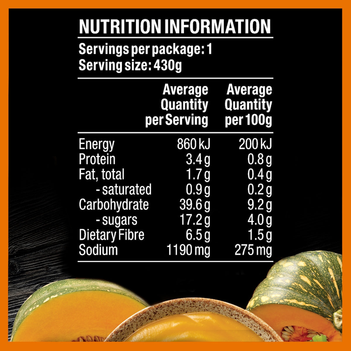 Heinz Soup Of The Day Buttercup Pumpkin & Veg Pouch 430g