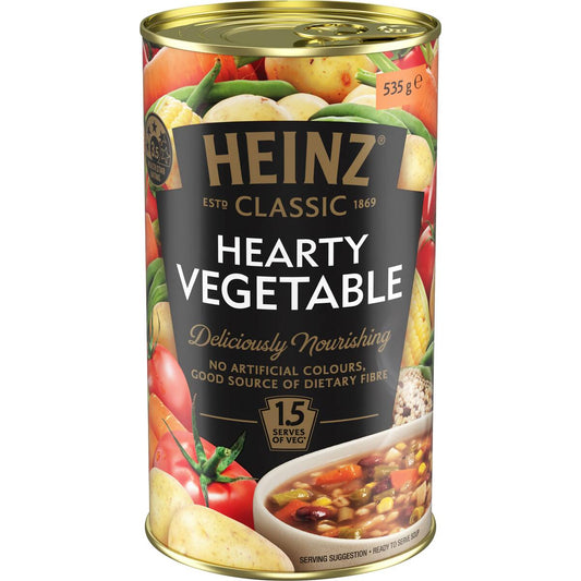 Heinz Classic Hearty Vegetable Soup Canned Ready Meals 535g