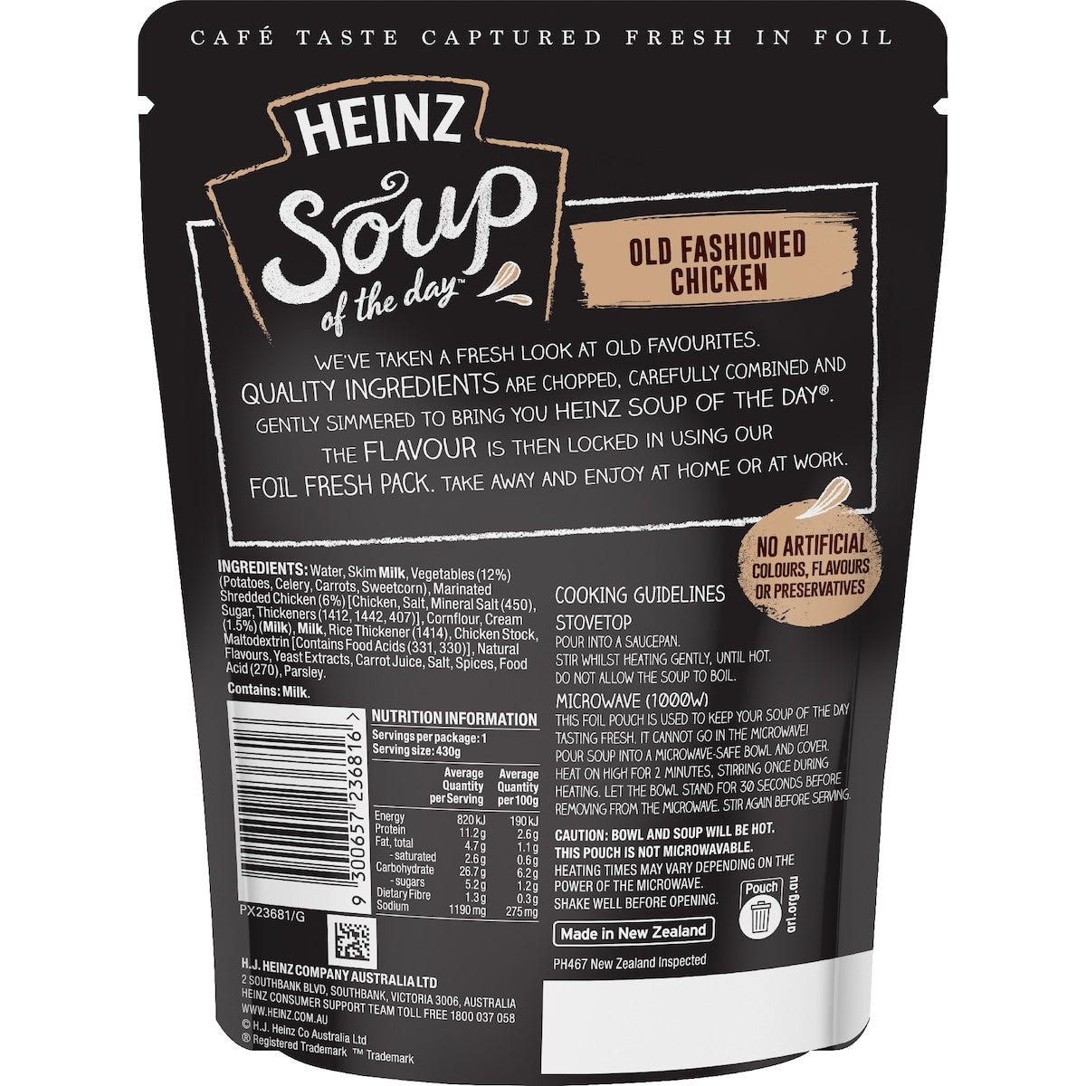 Heinz Soup Of The Day Old Fashioned Chicken Pouch 430g