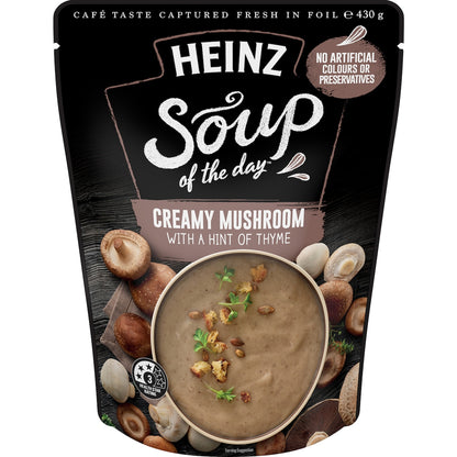 Heinz Soup Of The Day Creamy Mushroom With Thyme Pouch 430g