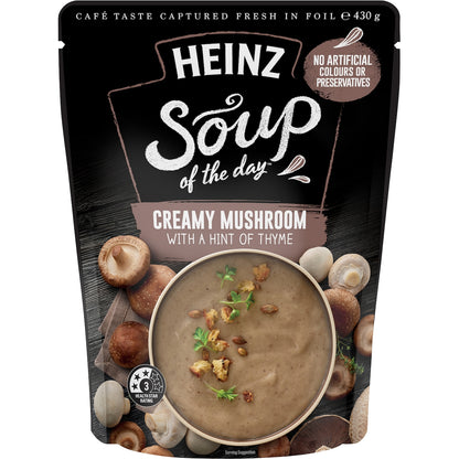 Heinz Soup Of The Day Creamy Mushroom With Thyme Pouch 430g