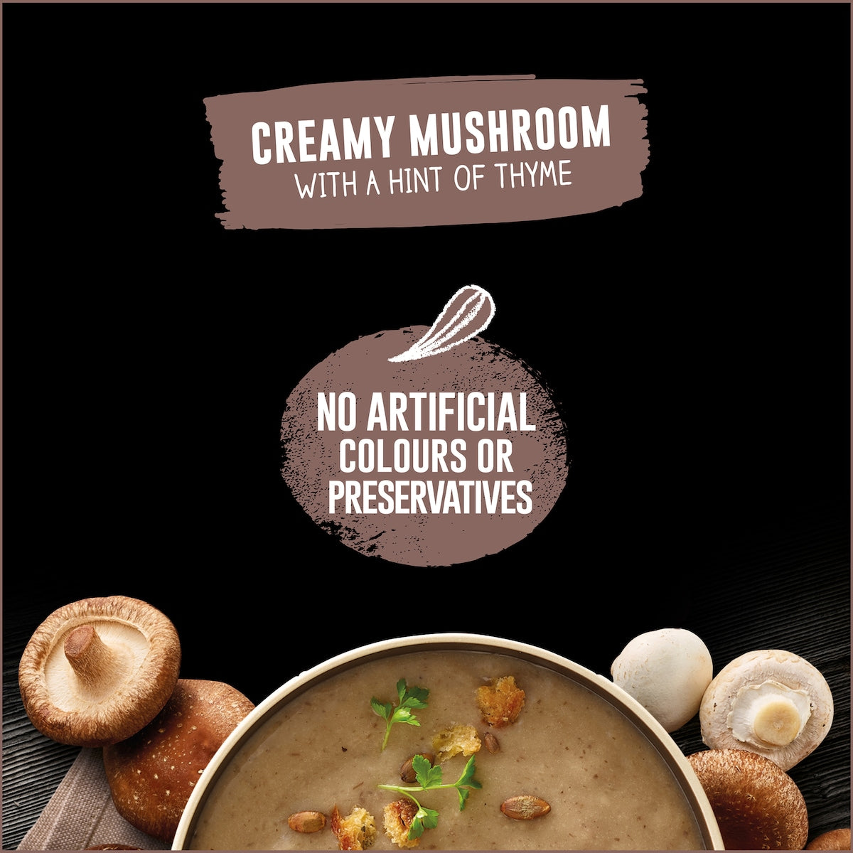 Heinz Soup Of The Day Creamy Mushroom With Thyme Pouch 430g