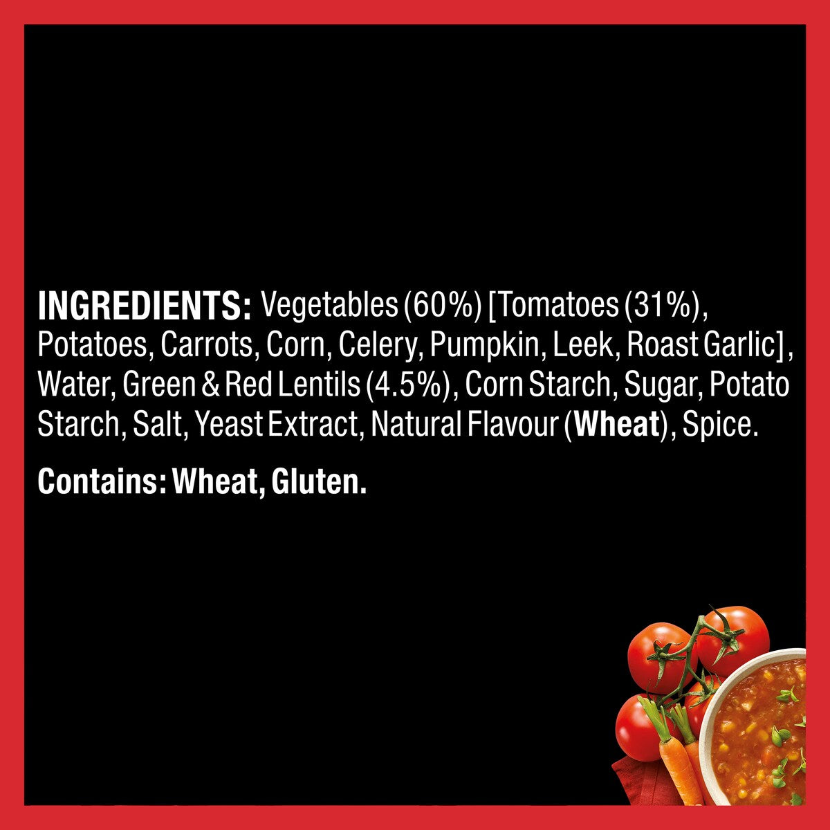Heinz Soup Of The Day Tomato, Vegetable & Lentil Soup Pouch 430g