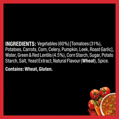 Heinz Soup Of The Day Tomato Vegetable & Lentil Pouch 430g