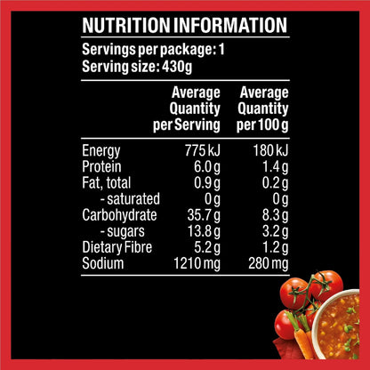 Heinz Soup Of The Day Tomato Vegetable & Lentil Pouch 430g