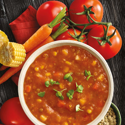 Heinz Soup Of The Day Tomato Vegetable & Lentil Pouch 430g