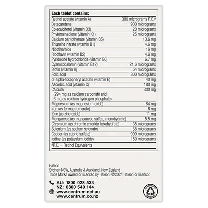 Centrum Men Daily Multivitamin Supplements 60 pack
