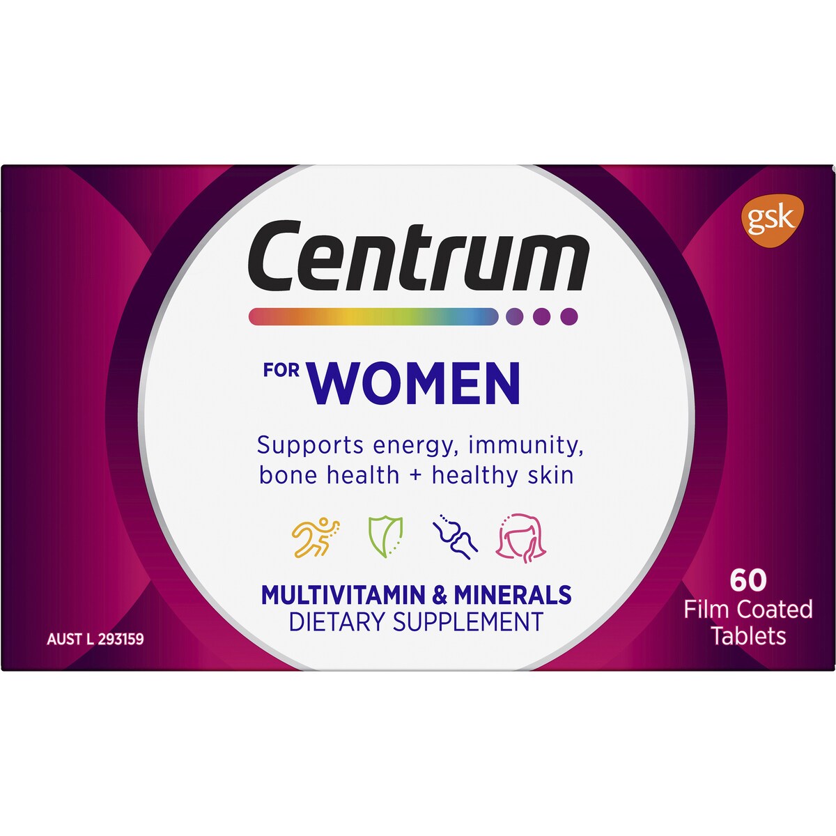 Centrum Women Daily Multivitamin Supplements 60 pack