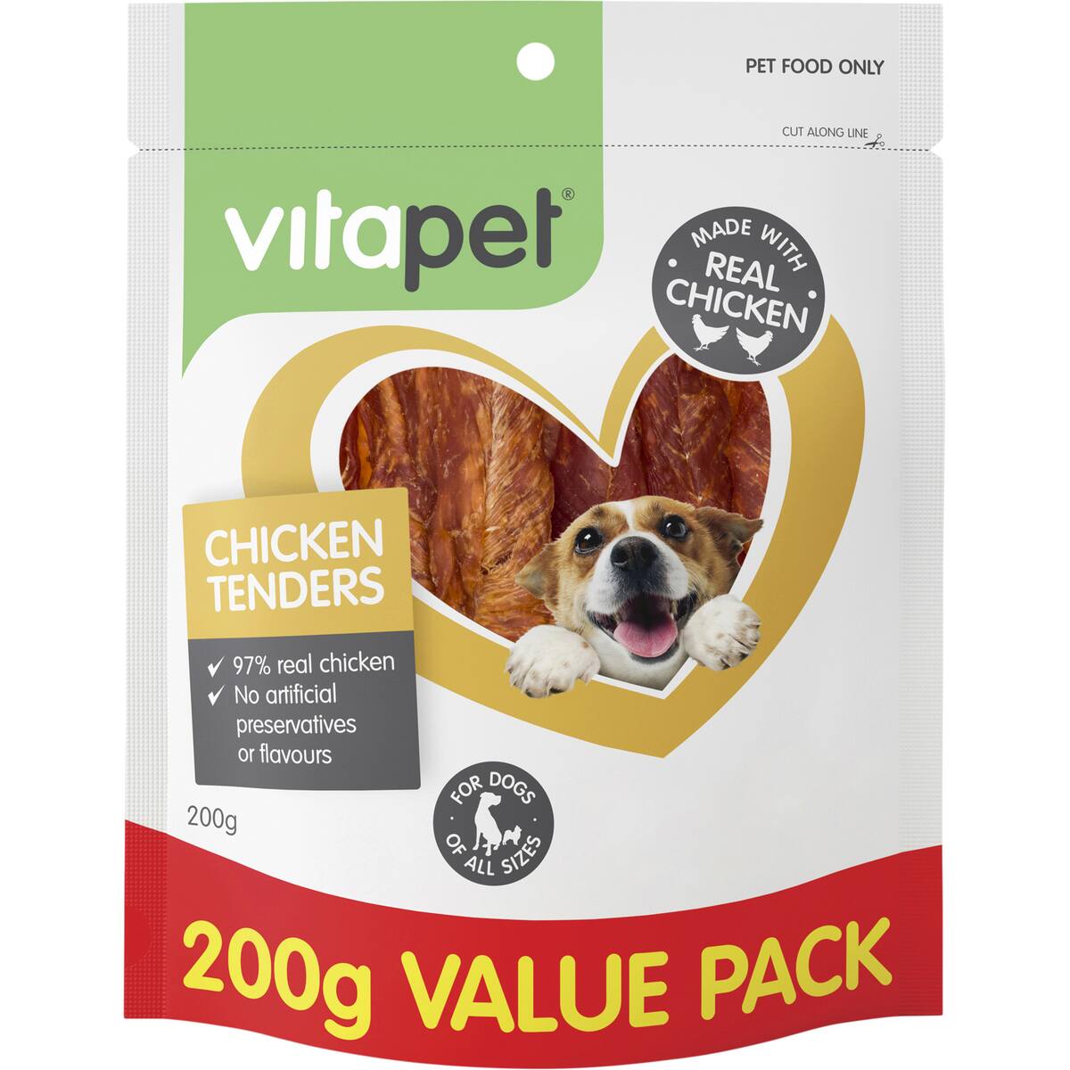 Vita Pet Jerhigh Chicken Tenders Dog Treats 200g