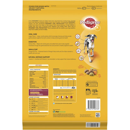 Pedigree Adult Large Breed Dry Dog Food Food With Real Beef 8kg