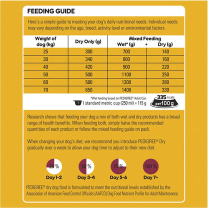 Pedigree Adult Large Breed Dry Dog Food Food With Real Beef 8kg