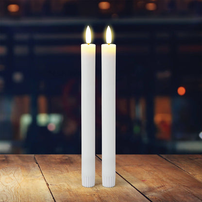 Lytworx 24cm LED Taper Candle - Warm White - 2 Pack
