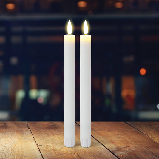 Lytworx 24cm LED Taper Candle - Warm White - 2 Pack