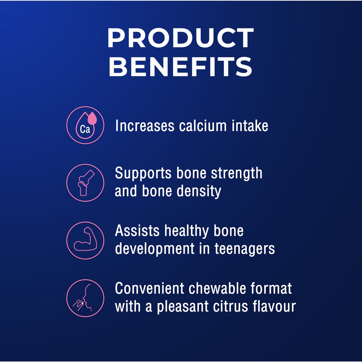 Ostelin Calcium & Vitamin D Chewable D3 Tablets Bones + Immunity 60 pack