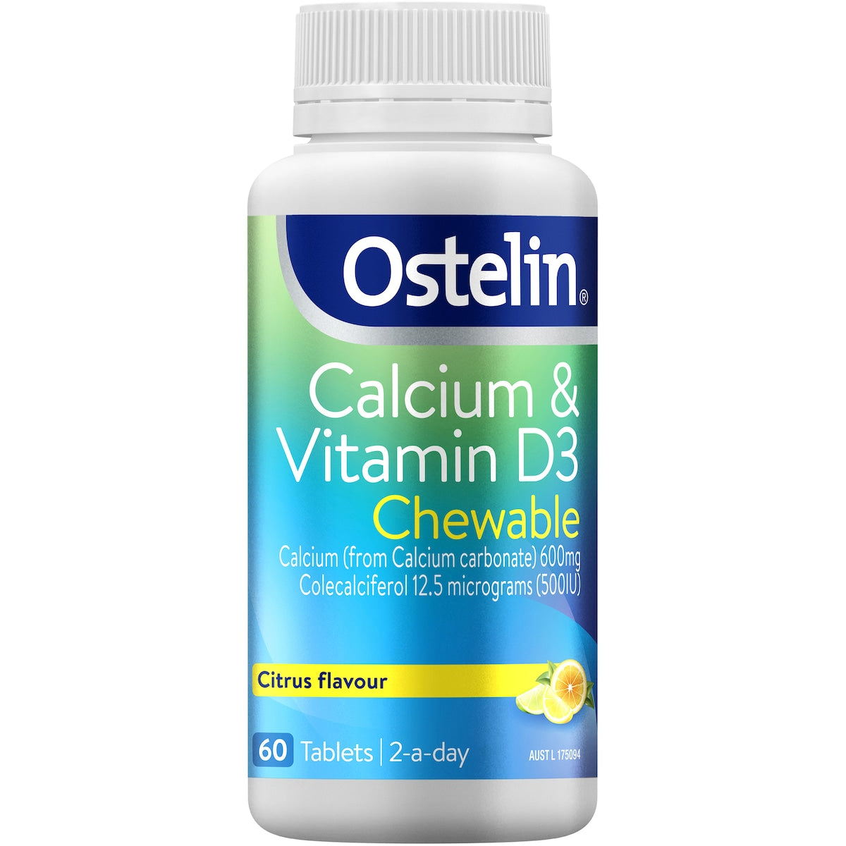 Ostelin Calcium & Vitamin D Chewable D3 Tablets Bones + Immunity 60 pack