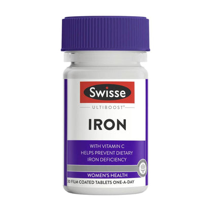 Swisse Ultiboost Iron To Help Relieve Tiredness And Fatigue - 30 pack