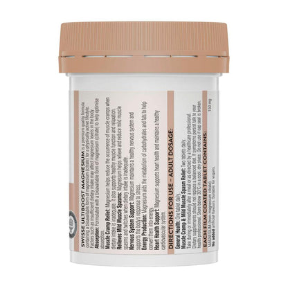 Swisse Ultiboost Magnesium For Muscle Health - 60 pack