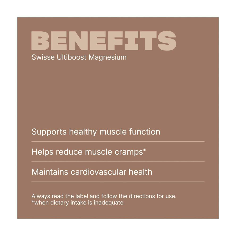 Swisse Ultiboost Magnesium For Muscle Health - 60 pack