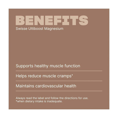 Swisse Ultiboost Magnesium For Muscle Health - 60 pack