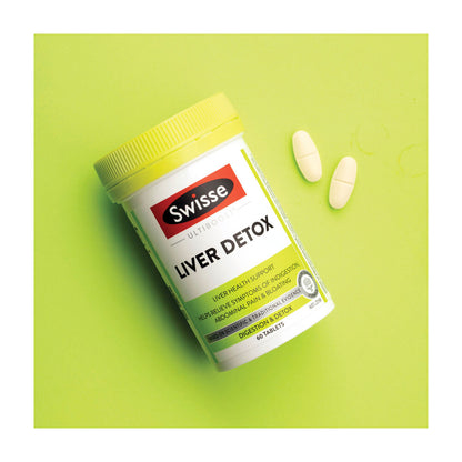 Swisse Ultiboost Liver Detox Helps Relieve Symptoms Of Indigestion & Bloati ... 60 pack