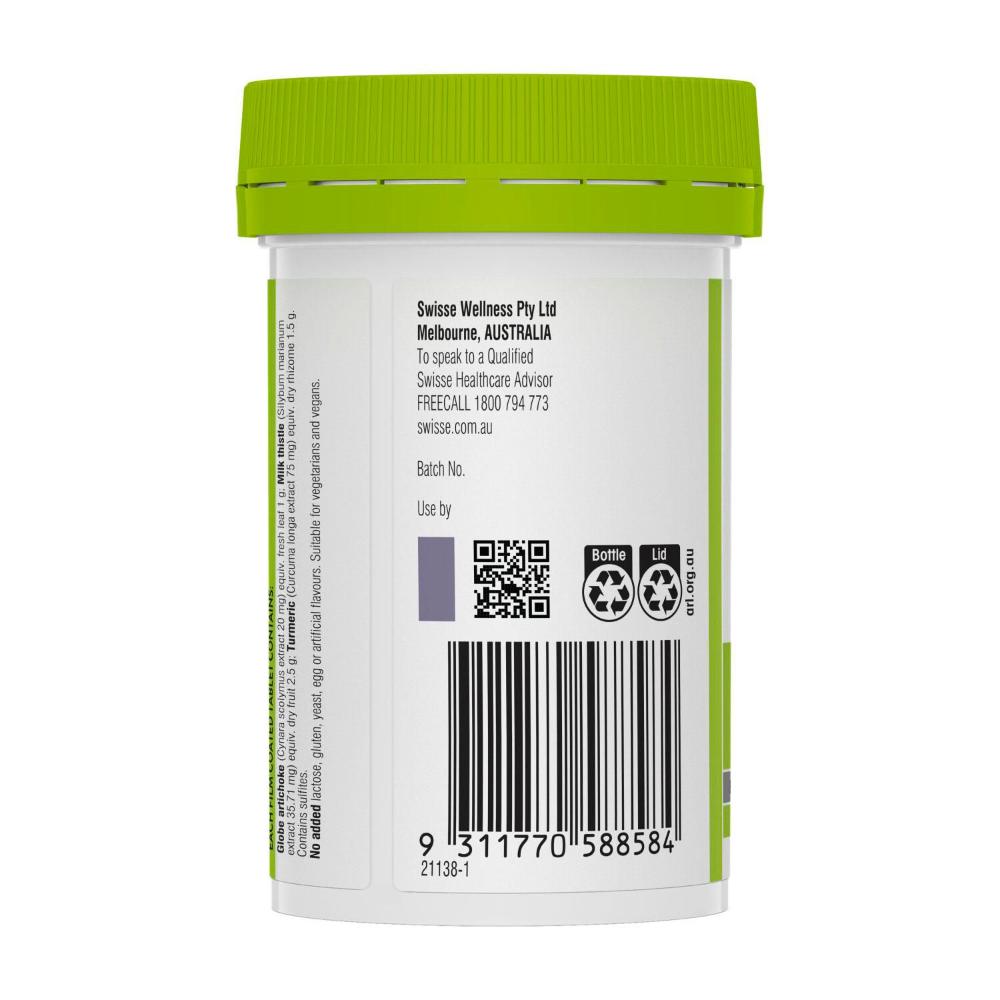 Swisse Ultiboost Liver Detox Helps Relieve Symptoms Of Indigestion & Bloating 60 Tablets - 60 pack