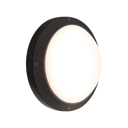 Hpm Oroya LED Round Bunker Light - 16W - Black