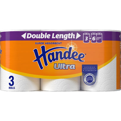 Handee Ultra Double Length Paper Towel 3 X 120 Pack