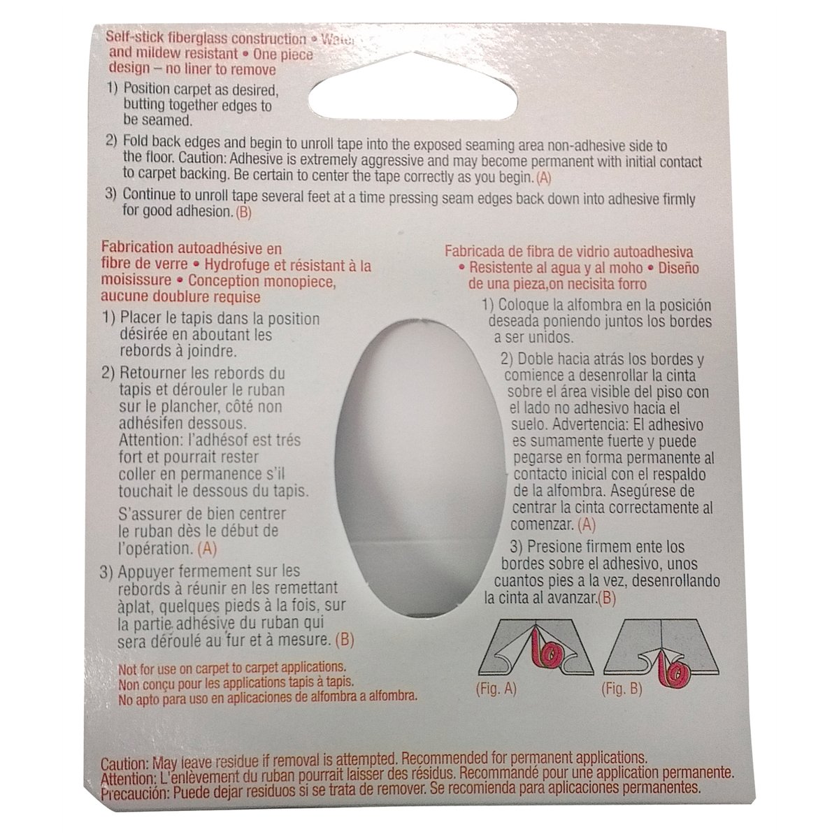 Ideal Distributors Carpet Seaming Tape - 62mm x 457m - Ss - Moisture Resistant