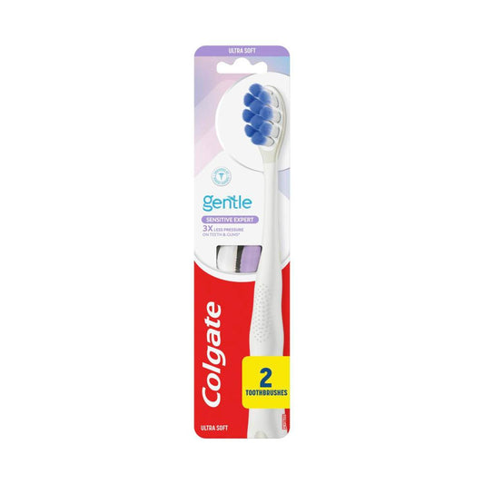 Colgate Gentle Sensitive Expert Ultra Soft Toothbrush - 2 Pack