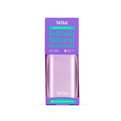 Wild Deodorant Stick Purple Case With Coconut & Vanilla - 40g