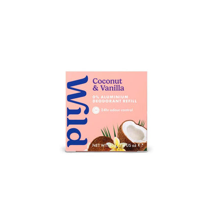Wild Deodorant Stick Refill Coconut & Vanilla - 40g