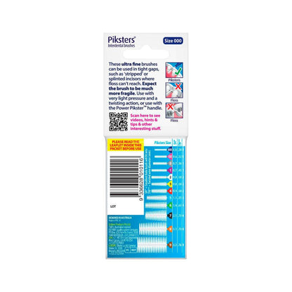 Piksters Interdental Brush Size 000 - 10 pack