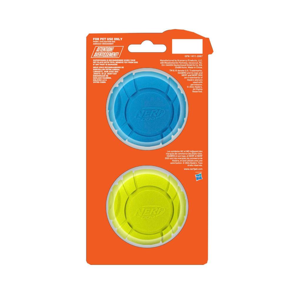 Nerf 2.5inch Solid Foam Sonic Ball Dog Toy - 2 Pack