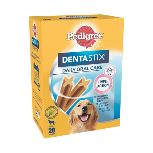Pedigree Dentastix Large Dog Treats Daily Oral Care Dental Chews - 28 Pack