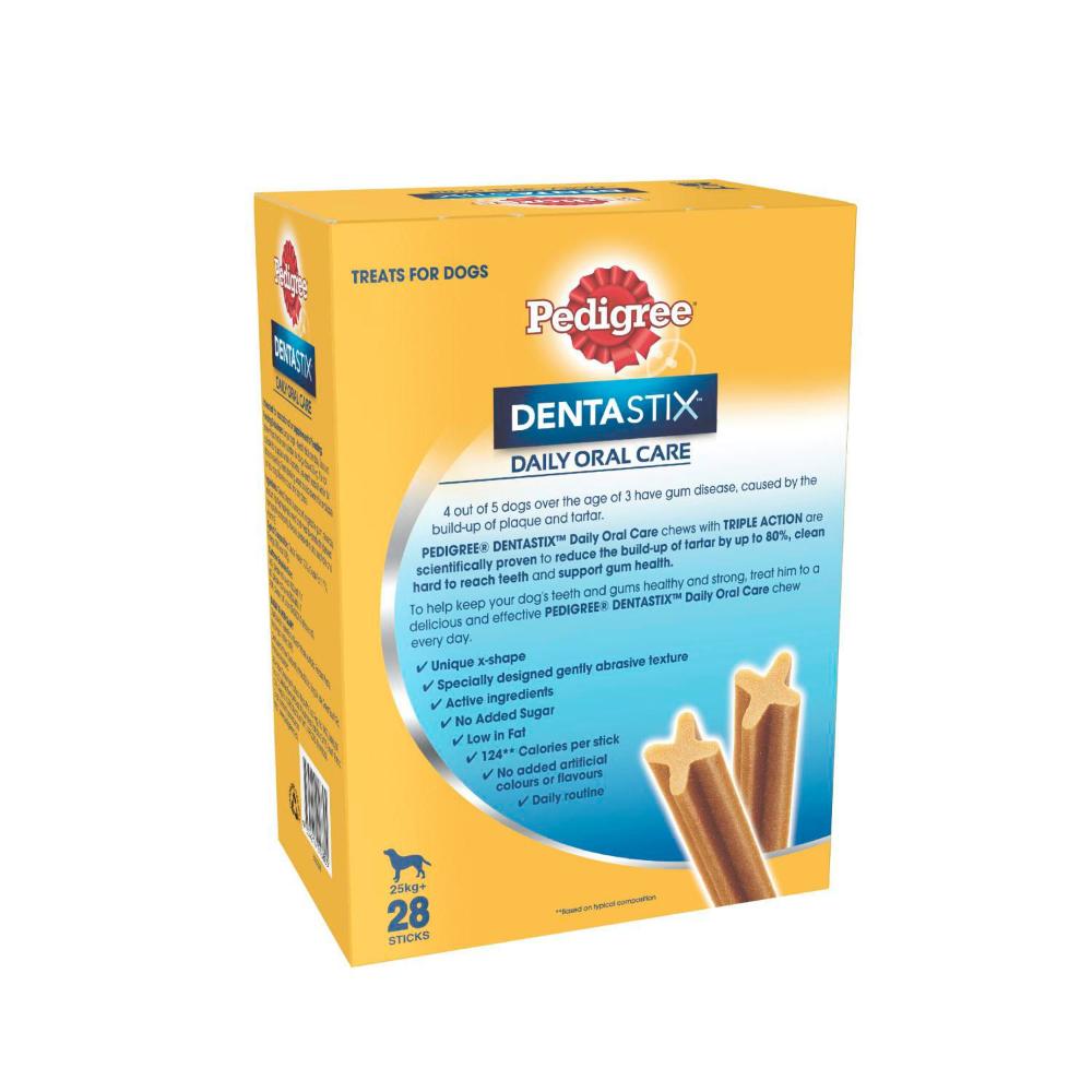 Pedigree Dentastix Large Dog Treats Daily Oral Care Dental Chews - 28 Pack