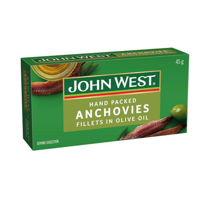 John West Anchovies Fillets in Olive Oil - 45g
