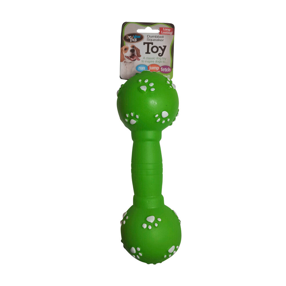 Bow Wow Vinyl Squeaker Dumbbell - 1 pack