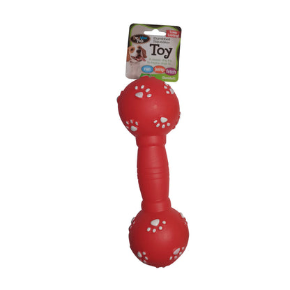 Bow Wow Vinyl Squeaker Dumbbell - 1 pack