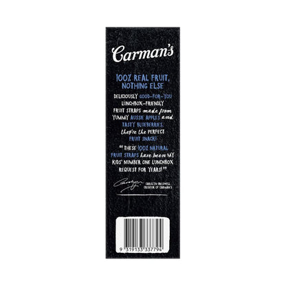 Carman's Fruit Straps Apple & Blueberry - 70g