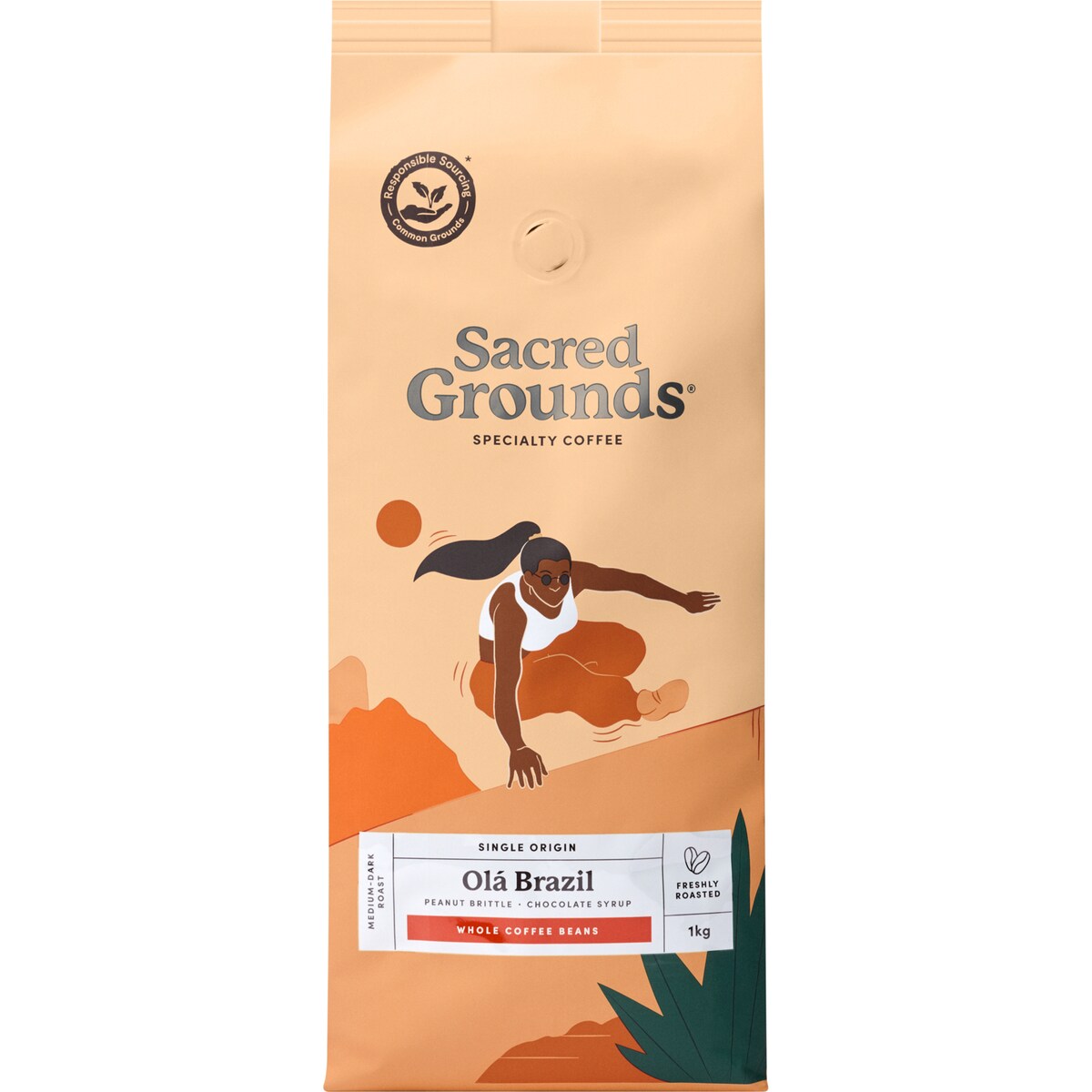 Sacred Grounds Ola Brazil Coffee Beans 1kg