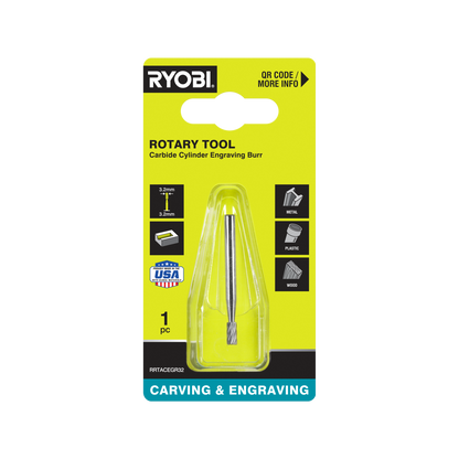 Ryobi Rotary Carbide Engraving Burr - 3.2mm