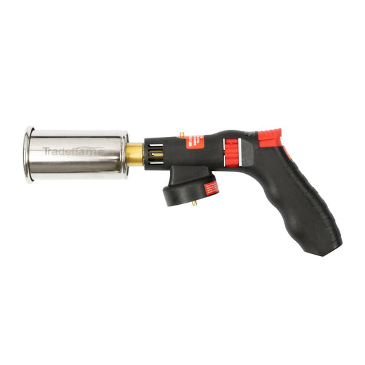 Tradeflame Multi Fuel Compatible Power Torch - Bom Fitting, Piezo Ignition, Portable, Variable Control
