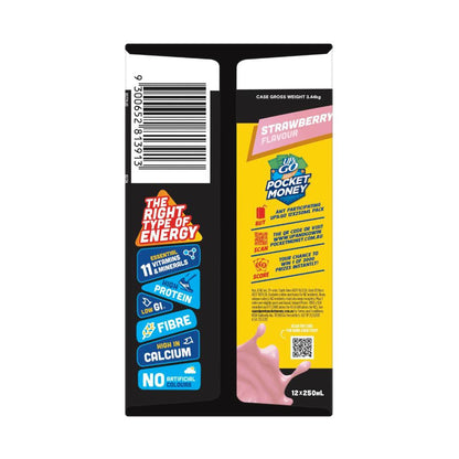 UP&GO Protein Energize Strawberry Fridgepack 12x250ml - 3L