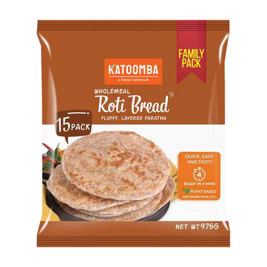 Katoomba Wholemeal Roti Bread 15 Pack - 975g