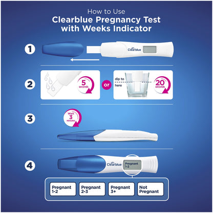 Clearblue Digital Pregnancy Test, Weeks Indicator Each