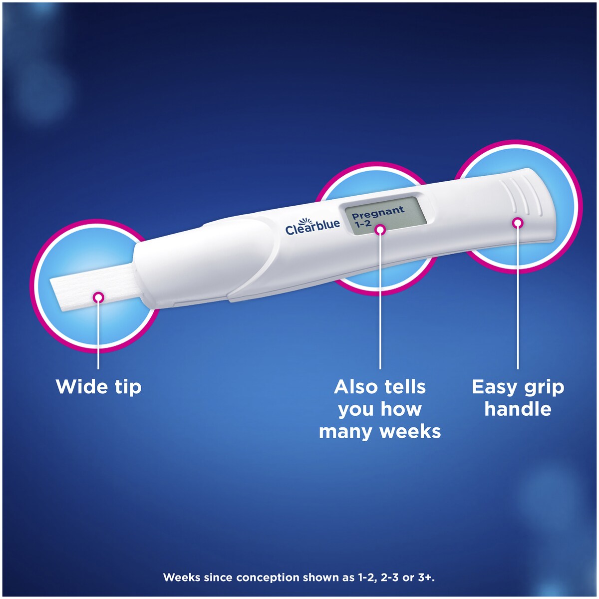 Clearblue Digital Pregnancy Test, Weeks Indicator Each