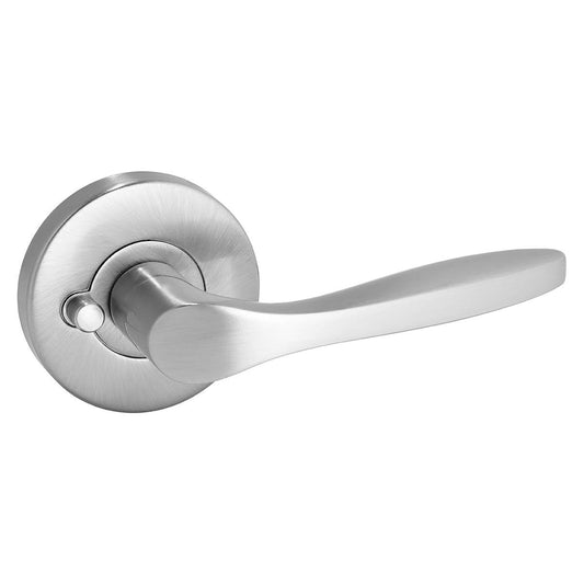 Gainsborough Privacy Leverset - 63mm - Zinc - Satin Chrome