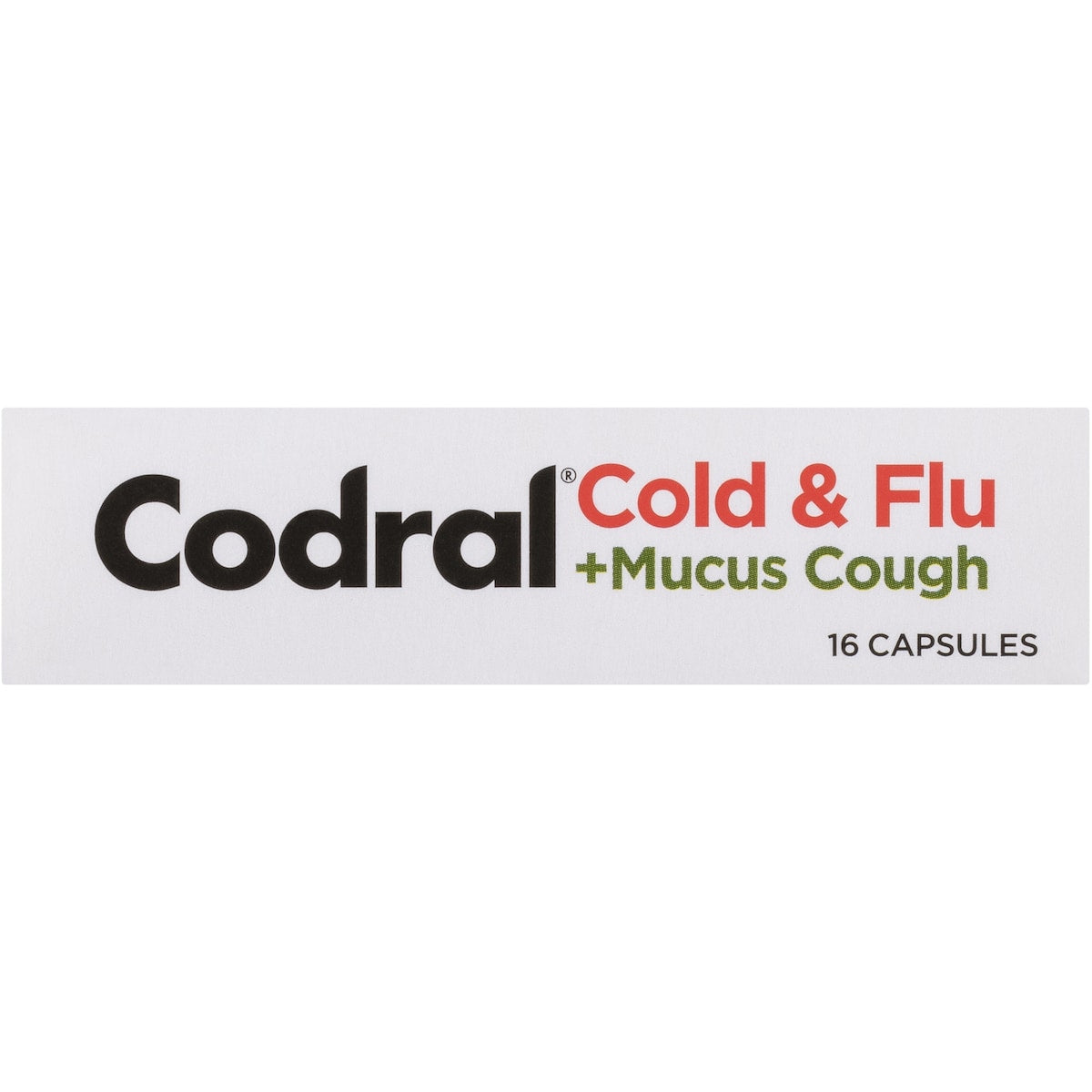 Codral Cold & Flu + Mucus Cough Capsules 16 Pack